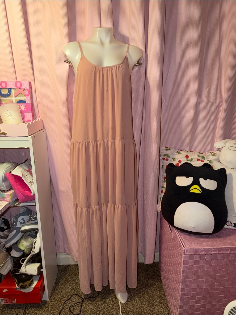 Sleeveless Maxi Dress - Lightweight Tiered Slip Dress